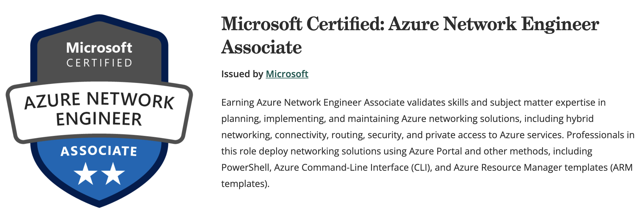"Azure Network Engineer"